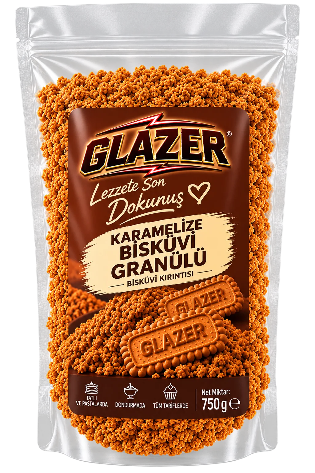 Karamelize Bisküvi Granülü
